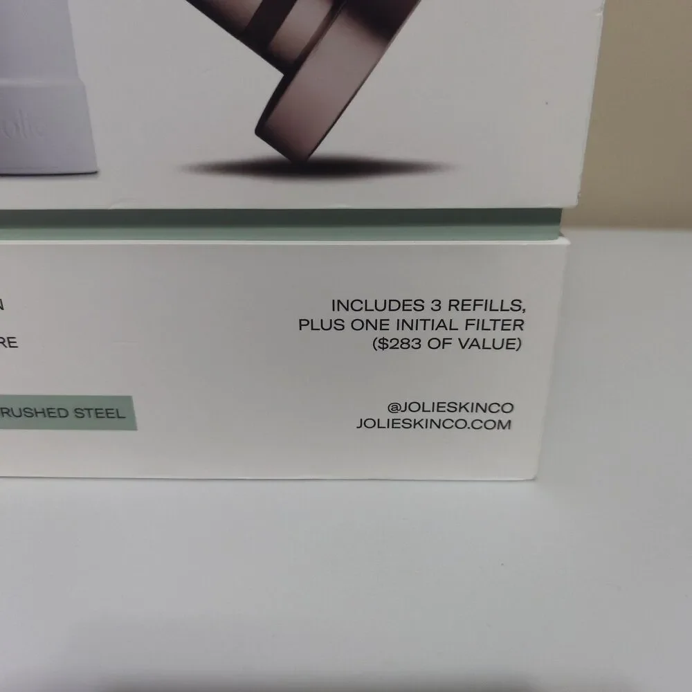 Jolie The Filtered Showerhead Annual Pack Brushed Steel